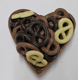 hart met chocolade