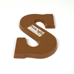 chocoladeletter met logo