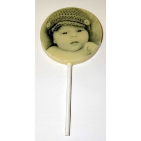 chocolade lollie met foto