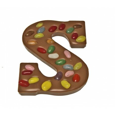 Chocoladeletter jellybean