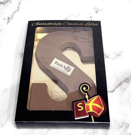 chocolade letter met logo