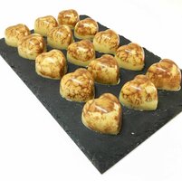 Chocolade caramel room harten