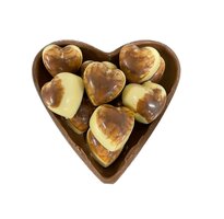 Chocolde hart met caramel/room bonbons