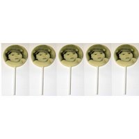 Chocolade lollie met foto