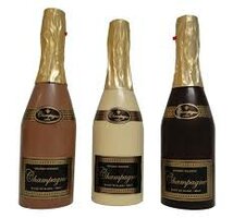 Chocolade champagnefles