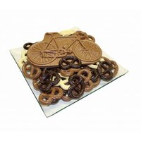 Chocolade racefiets geschenk schaal