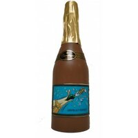 Chocolade champagnefles gefeliciteerd