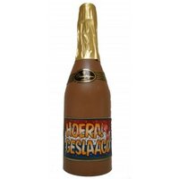Chocolade champagnefles geslaagd