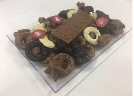 Chocolade schaal merry christmas